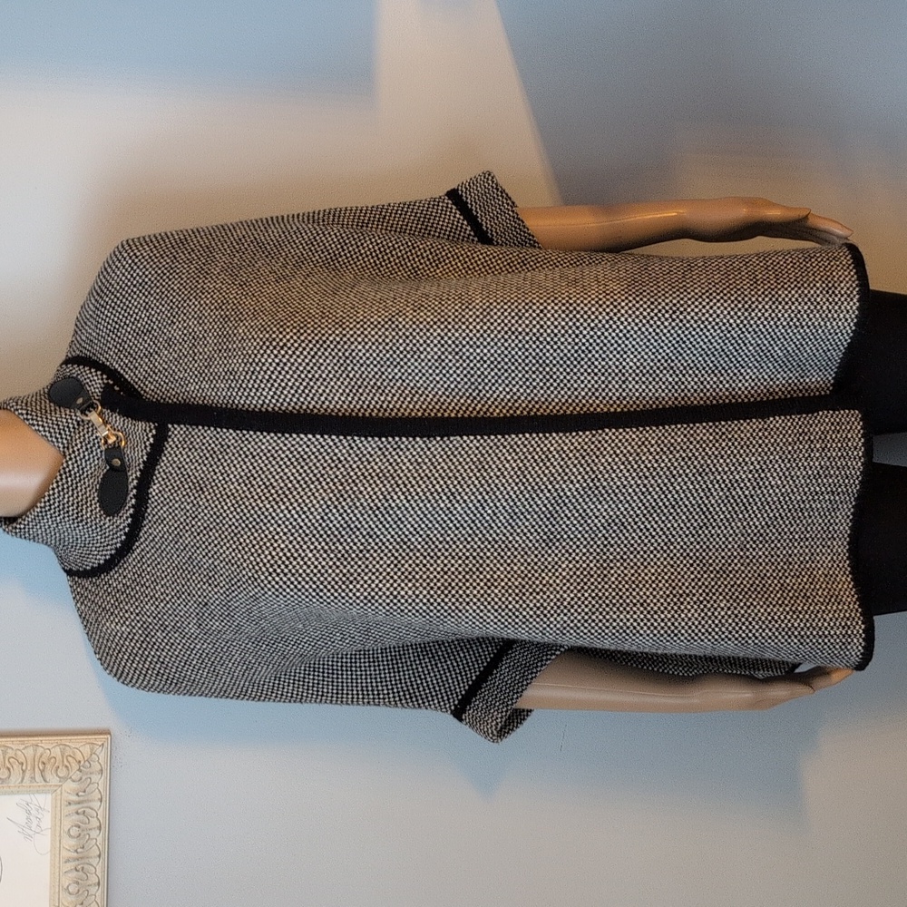 Grey Wool Blend Cape Quiet Luxury Layering Poncho Fall Fashion